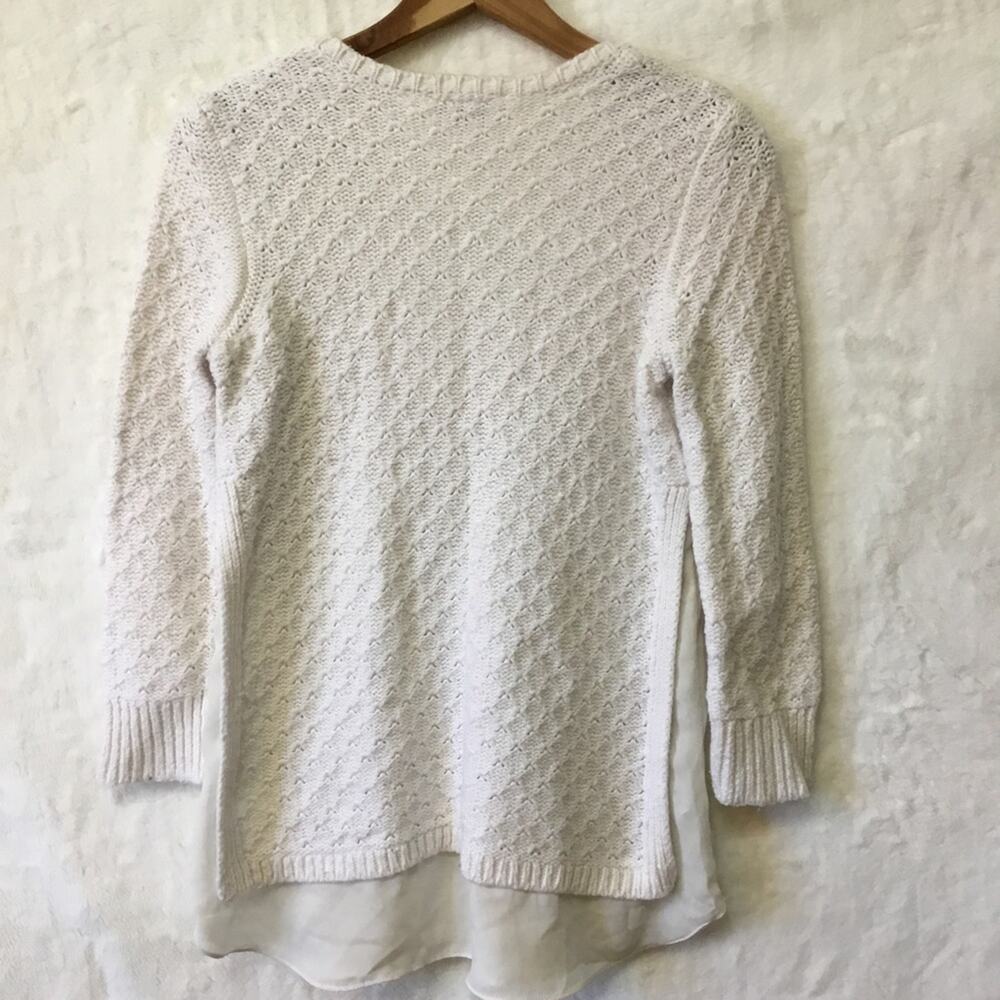 Loft White Long Sleeve Knit Top - Picture 6 of 9